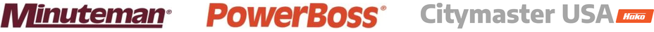 Minuteman, PowerBoss and Citymaster USA logos